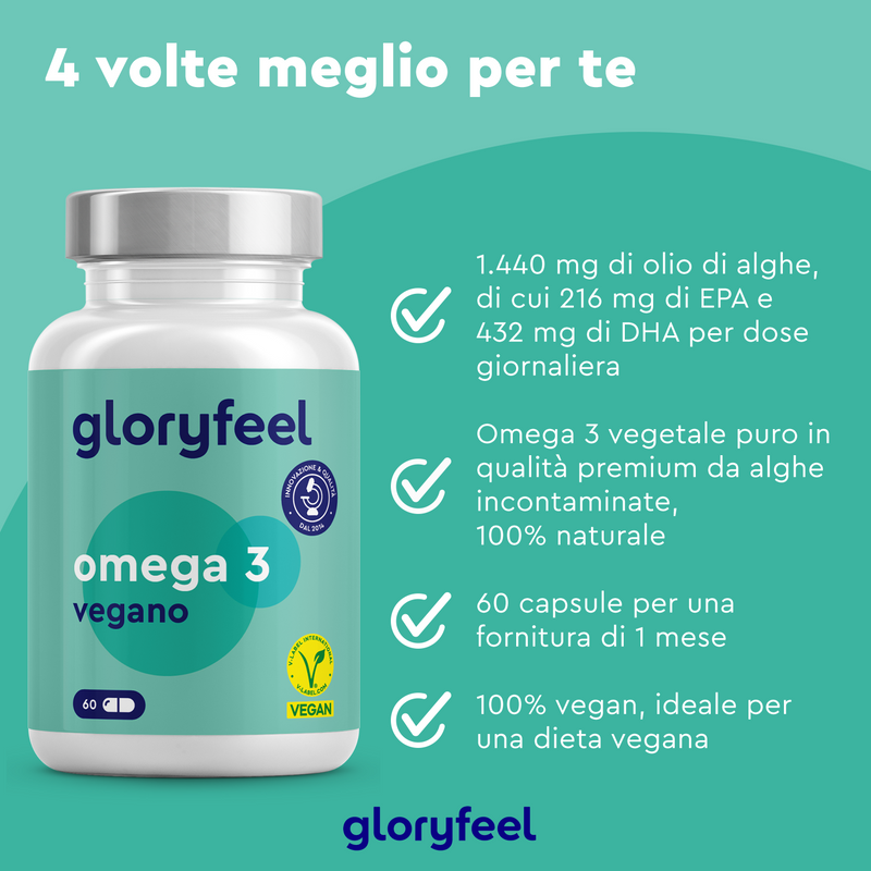 Omega 3 Vegan - Olio di alghe