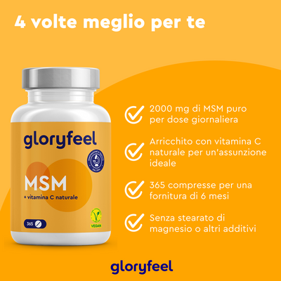 Zolfo MSM con vitamina C