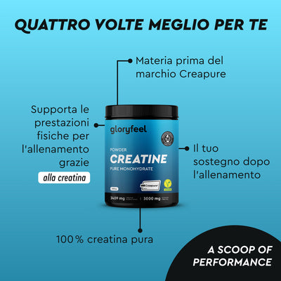 Creatina gloryfeel benefici