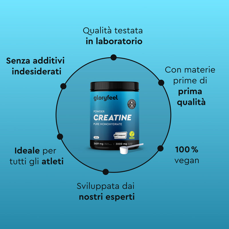 Caratteristiche della creatina in polvere gloryfeel