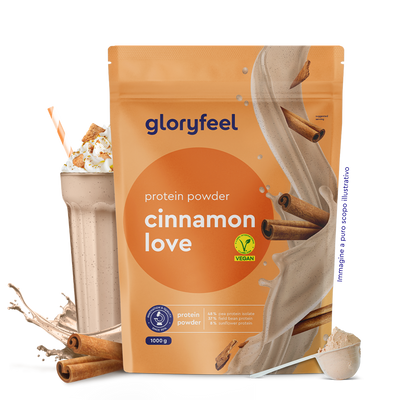 Proteine in polvere vegan alla cannella