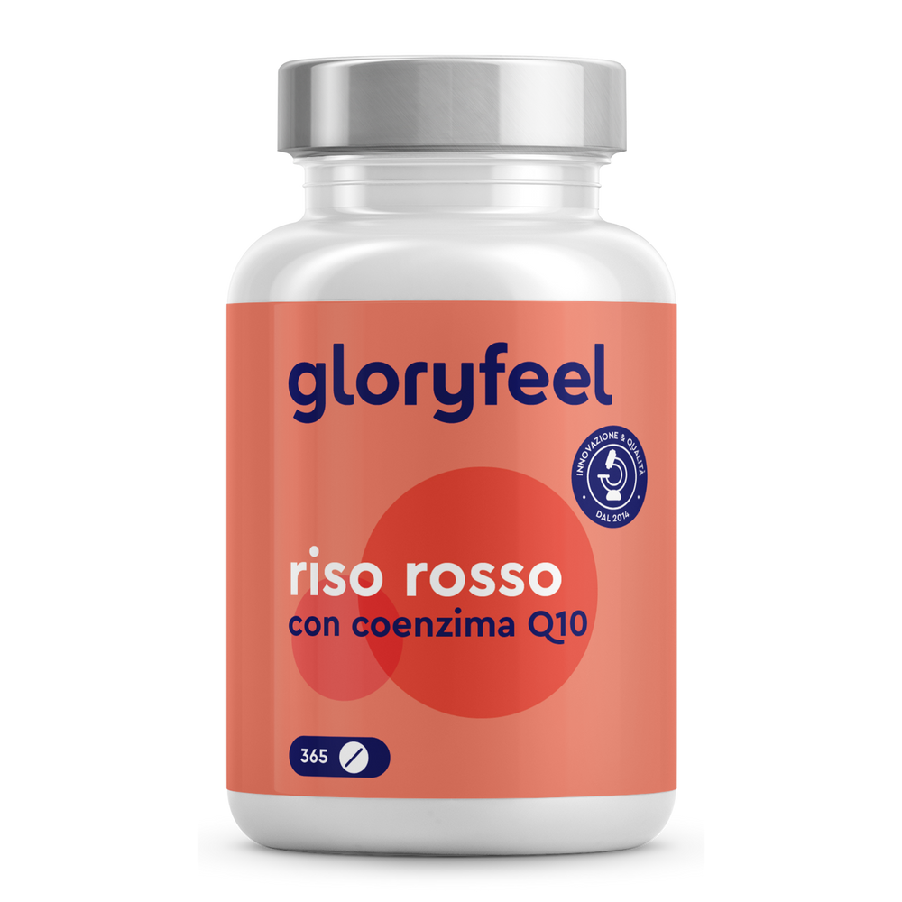 Una bottiglia denominata &quot;Riso rosso fermentato&quot; di GloryFeel GmbH Italia ha un&