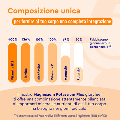 Magnesio e potassio in bustine composizione