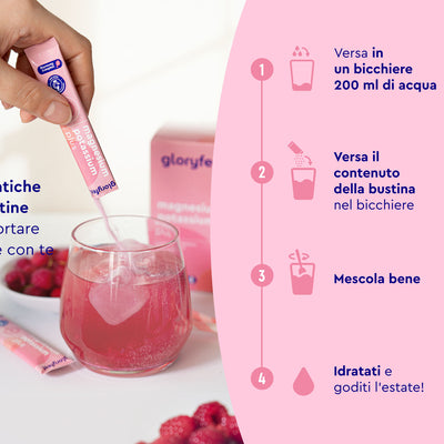 Magnesio e potassio in bustine preparazione