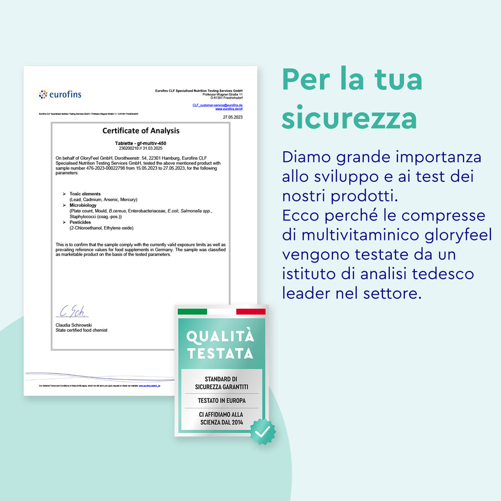 Multivitaminico 450 certificato