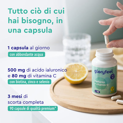 Acido ialuronico + vitamina C modo d'uso