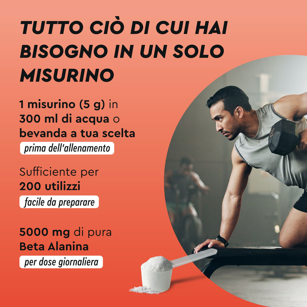 Beta alanina in polvere assunzione