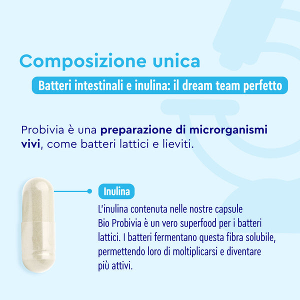 Bio Probivia batteri intestinali e inulina: il dream team perfetto