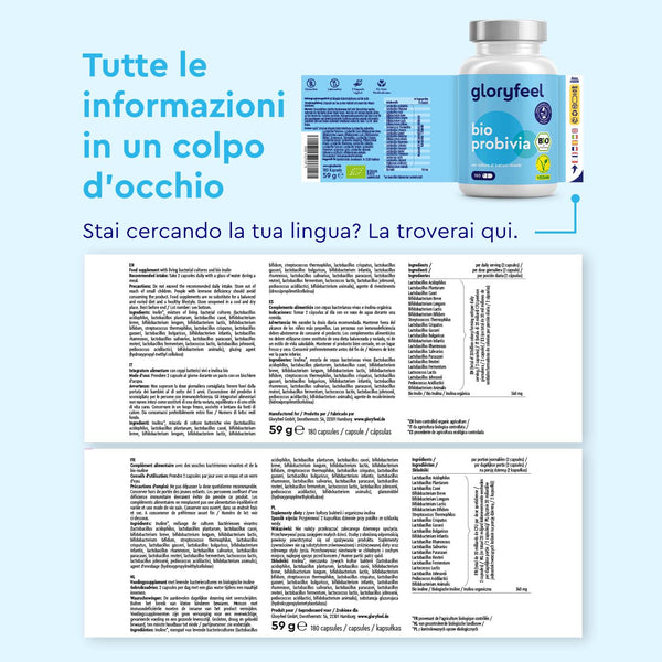 Bio Probivia Lingue ed informazioni