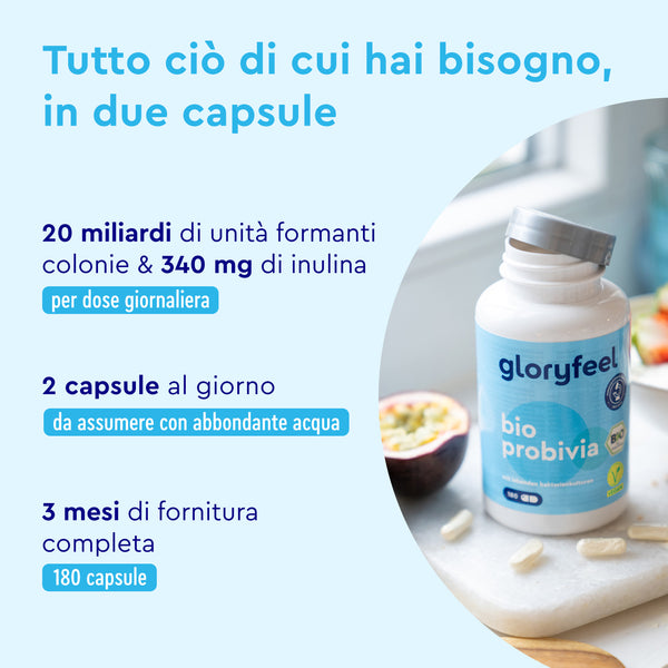Bio Probivia 20 miliardi di unità con 2 capsule al giorno e 3 mesi di fornitura