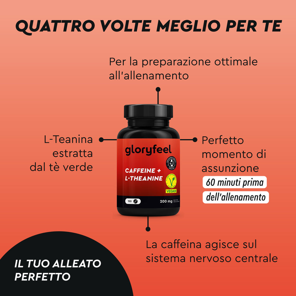 Caffeina + L-tianina in compresse effetti