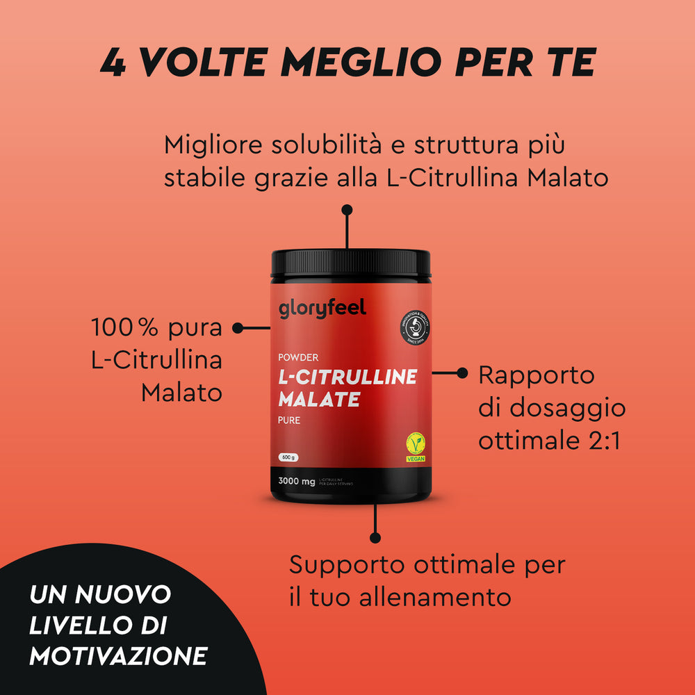 L-citrullina malato in polvere composizione