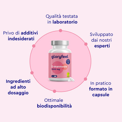 D-mannosio in capsule caratteristiche