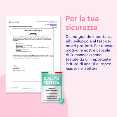 D-mannosio in capsule certificato