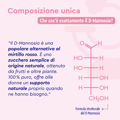 D-mannosio in capsule formulazione