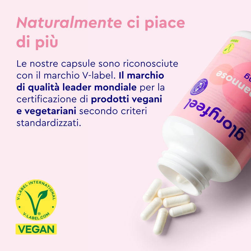 D-mannosio in capsule vegan