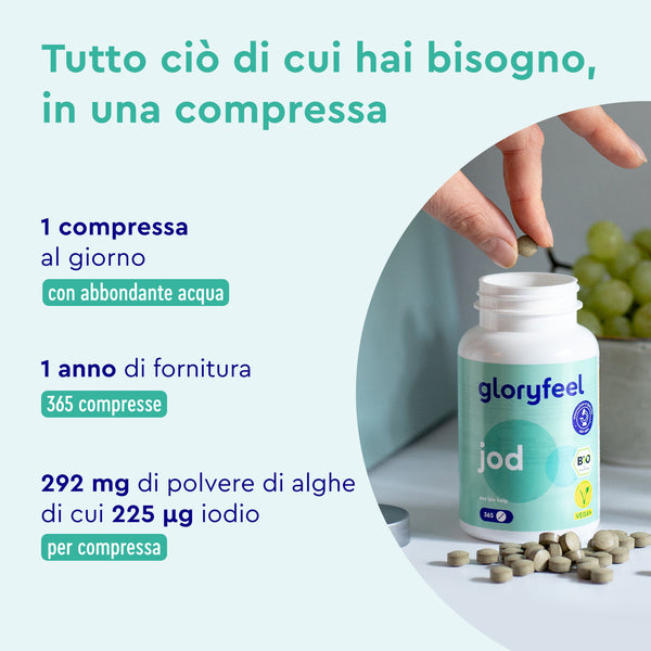 Iodio integratore in compresse modo d&