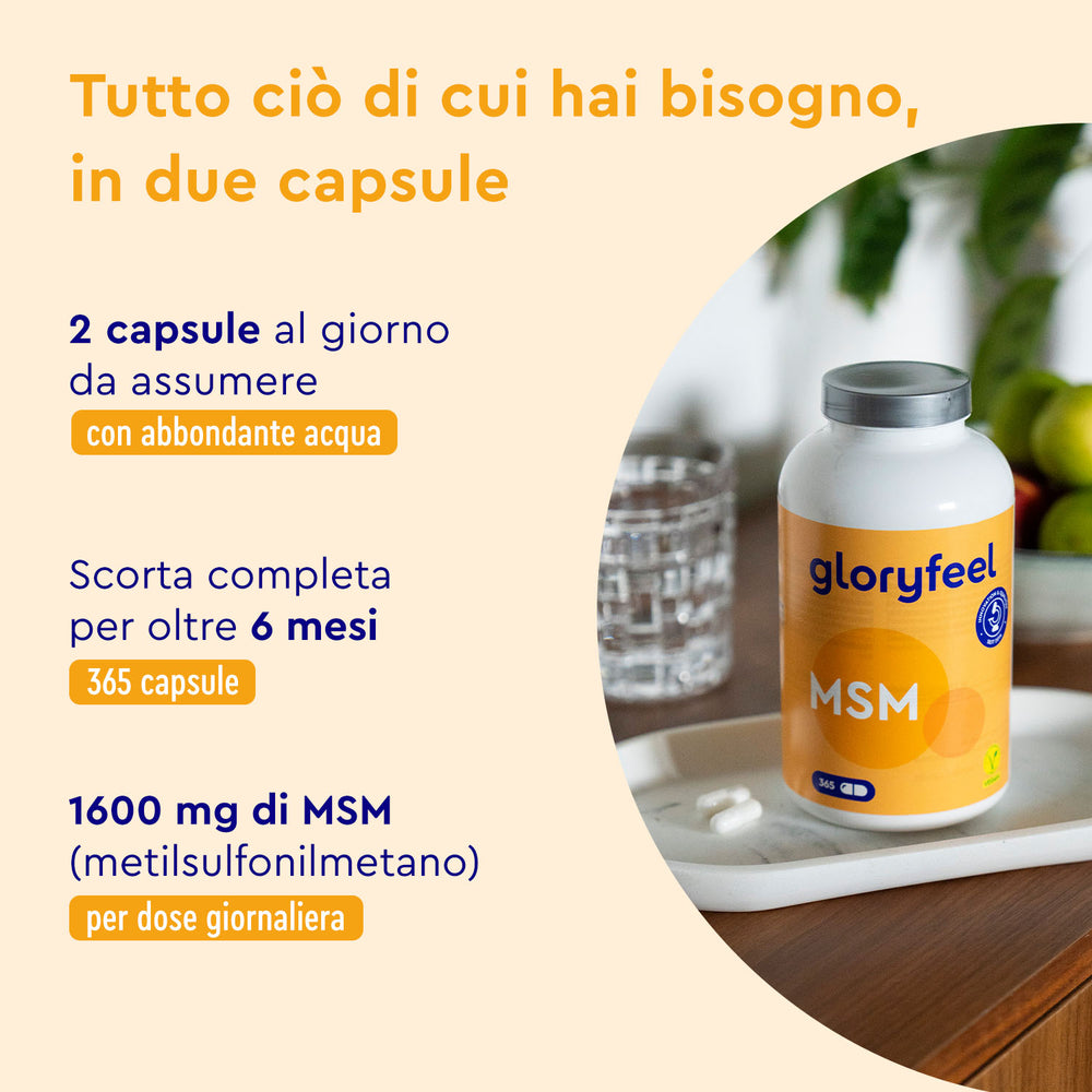 MSM in capsule assunzione