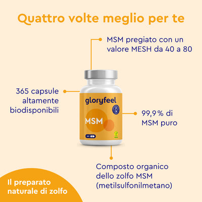 MSM -  Zolfo Organico in capsule