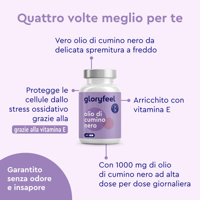 olio di cumino nero in capsule benefici