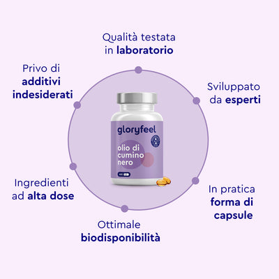 olio di cumino nero in capsule caratteristiche