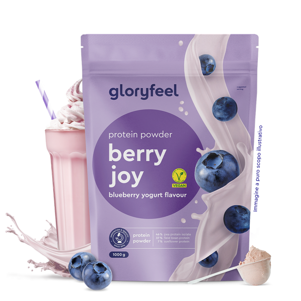 Proteine allo yogurt al mirtillo 