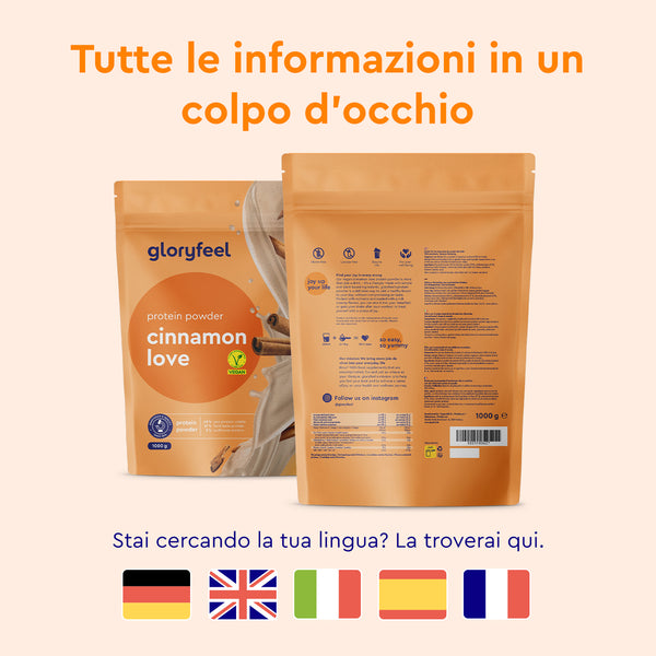 Proteine in polvere vegan: lingue