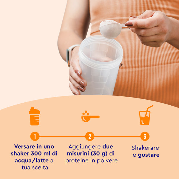 Proteine in polvere vegan: preparazione shake