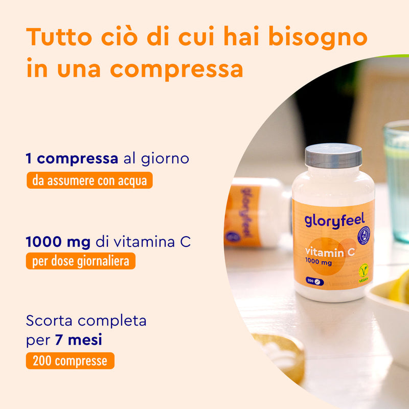 Vitamina C assunzione 1000mg