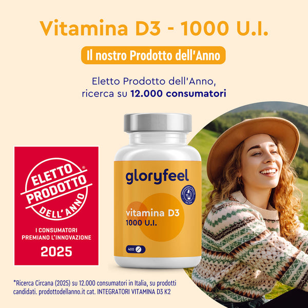 Vitamina D3 1000 U.I. Prodotto dell&